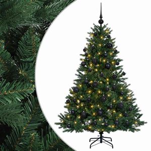 vidaXL Umetna božična jelka z bučko 150 cm 150 LED Toplo bela