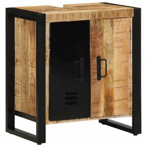 vidaXL Kopalni&scaron;ka omarica Rjava 55 x 35 x 60 cm Masiven les manga