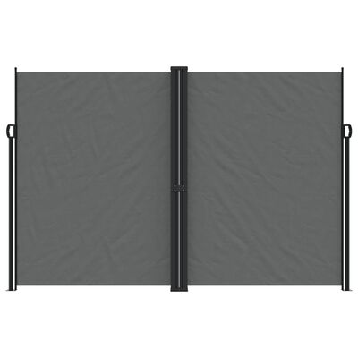 vidaXL Zložljiva stranska tenda antracitna 220x600 cm
