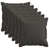 vidaXL Prevleka za blazino 6 kos HOUTEN Temno siva 30 x 30 cm