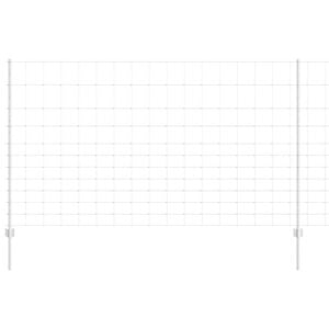 vidaXL Zunanji divji ograjen s stebri 50 x 1,4 m Pocinkano jeklo Mreža