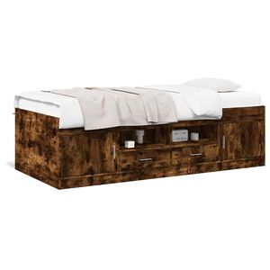 vidaXL Dnevna postelja s predali brez vzmetnice 100x200 cm