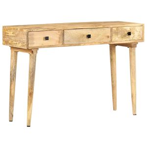 vidaXL Konzolna mizica 115x35x76 cm trden mangov les