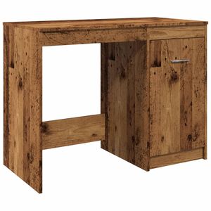 vidaXL Pisalna miza starinski les 100x50x76 cm inženirski les