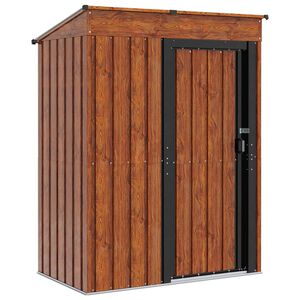 vidaXL Vrtne hi&scaron;ke Rjava 137 x 81 x 180 cm Kovina