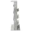 vidaXL Regal za revije Betonsko siva 70 x 41 x 126 cm Konstruiran les