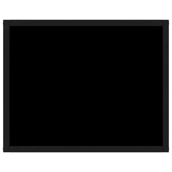 vidaXL Konzolna mizica črna 50x40x40 cm kaljeno steklo