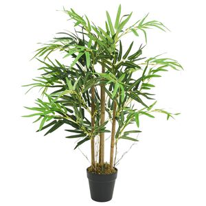 vidaXL Umetno bambusovo drevo 500 listov 80 cm zeleno