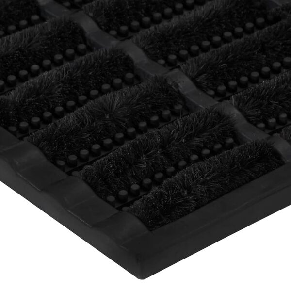 vidaXL Predpražnik pravokoten 40x60 cm guma in kokosova vlakna