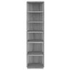 vidaXL Regal za čevlje 2 kosa sivi sonoma 27,5x27x102cm inženirski les