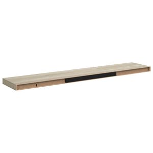 vidaXL Stenske police 4 kosi barva hrasta 120x23,5x3,8 cm MDF