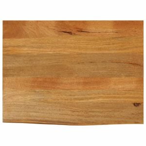 vidaXL Mizna plo&scaron;?a z naravnim robom 70x60x3,8 cm trden mangov les
