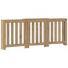 vidaXL Pokrov za radiator hrast 205x21,5x83,5 cm inženirski les
