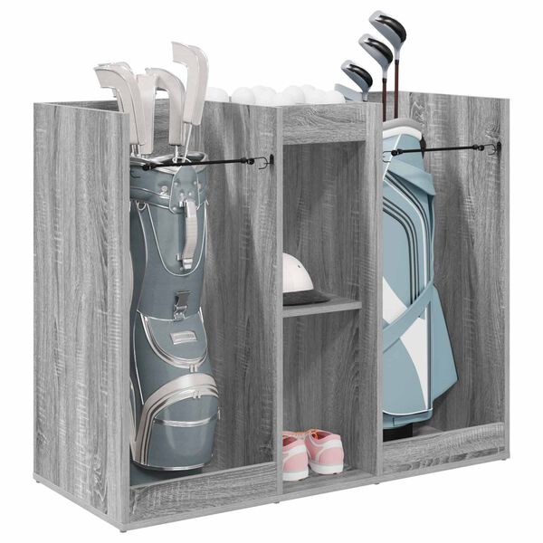 vidaXL Golf omara Enobarvno Siva Sonoma 102 x 45 x 85,5 cm