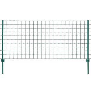 vidaXL Evro ograja iz jekla 20x0,8 m zelena