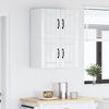 vidaXL Kuhinjske stenske omare 2 pcs Visok sijaj bela 60 x 31 x 40 cm