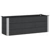 vidaXL Vrtna visoka greda Črna 150 x 50 x 54 cm WPC in aluminij