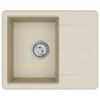 vidaXL Umivalnica Bež 560 x 460 mm 80% Kvarc in 20% Smola