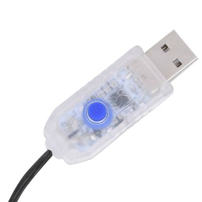 vidaXL Lučke za novoletno jelko 210 LED lučk modre 210 cm