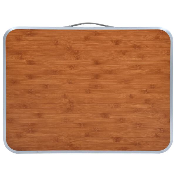 vidaXL Zložljiva miza za kampiranje iz aluminija 60x45 cm