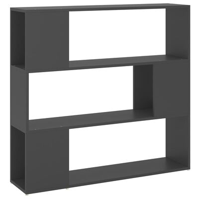 vidaXL Knjižna omara za razdelitev prostora siva 100x24x94 cm