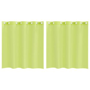 vidaXL Voile zavese z vponkami 2 kosa Apple Green 140x140 cm