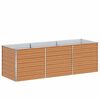 vidaXL Vrtna visoka greda Svetlo rjava 240 x 80 x 77 cm