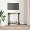 vidaXL Konzolna miza Star les 75 x 22,5 x 75 cm Konstruiran les