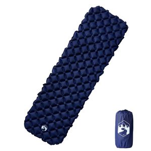 vidaXL Napihljivo leži&scaron;če za kampiranje za 1 osebo modro 190x58x6 cm
