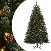 vidaXL Umetna novoletna jelka 300 LED diod 180 cm