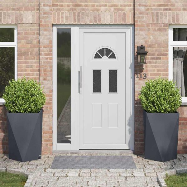 vidaXL Cvetlično korito 2 pcs Antracit 50 x 50 x 75 cm Jeklo