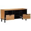 vidaXL TV omarica s polico Rjava 100 x 33,5 x 46 cm Masiven les manga
