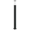 vidaXL Stebriček z vtičnico 110 cm črne barve IP44