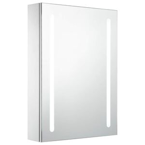 vidaXL LED kopalni&scaron;ka omarica z ogledalom 50x13x70 cm