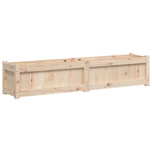 vidaXL Vrtno cvetlično korito 150x31x31 cm trdna borovina