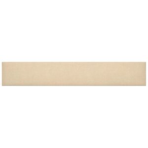 vidaXL Stenska glavna postelja 12 kos 90 x 15 cm krema blago
