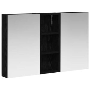 vidaXL Komplet omaric za kopalnico z LED lučmi 3 pcs 80 x 10,5 x 50 cm