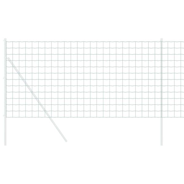 vidaXL Evropska ograja Zelena 1.4 x 10 m PVC prevlečen železo