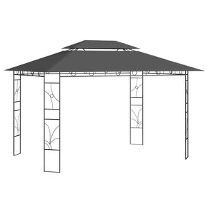 vidaXL Paviljon 4x3x2,7 m antraciten 160 g/m&sup2;