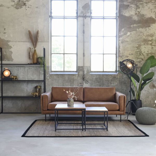 LABEL51 Komplet klubskih mizic Couple 2-delni les/črn