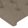 vidaXL Box spring postelja z vzmetnico taupe 200x200 cm blago