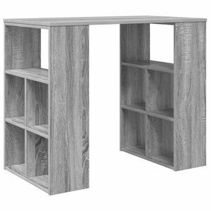 vidaXL Miza Siva Sonoma Inženirski les 90 x 50 x 75 cm