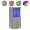 vidaXL Komoda z LED lučkami siva sonoma 41x37x100 cm