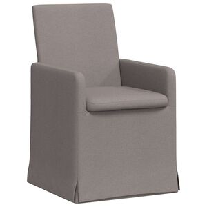 vidaXL Jedilni stoli 2 pcs Taupe 57 x 67 x 95 cm blago