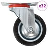 vidaXL Gibljiva kolesa 32 kosov 75 mm