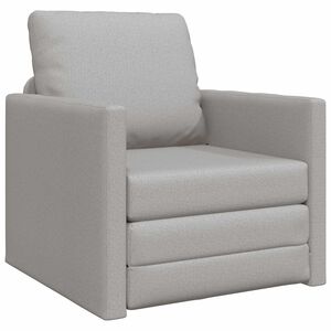 vidaXL Sofa postelja Oblačno siva 74 x 77 x 81 cm blago