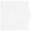 vidaXL Plo&scaron;čica perja 10 pcs Bela 30 x 30 cm Poliuretan in PET