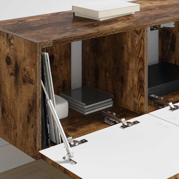 vidaXL TV stenska omara Dimljeni oreh 78,5 x 31 x 29,5 cm