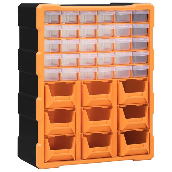 vidaXL Organizator z 39 predali 38x16x47 cm