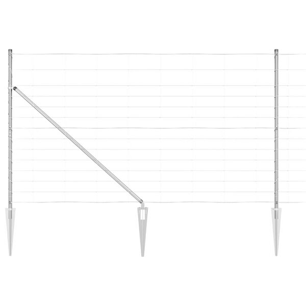 vidaXL Steber ograje. Cinkano 50 x 1,4 m Jeklo